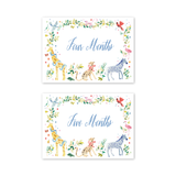 Baby Milestone Cards Animal Fete