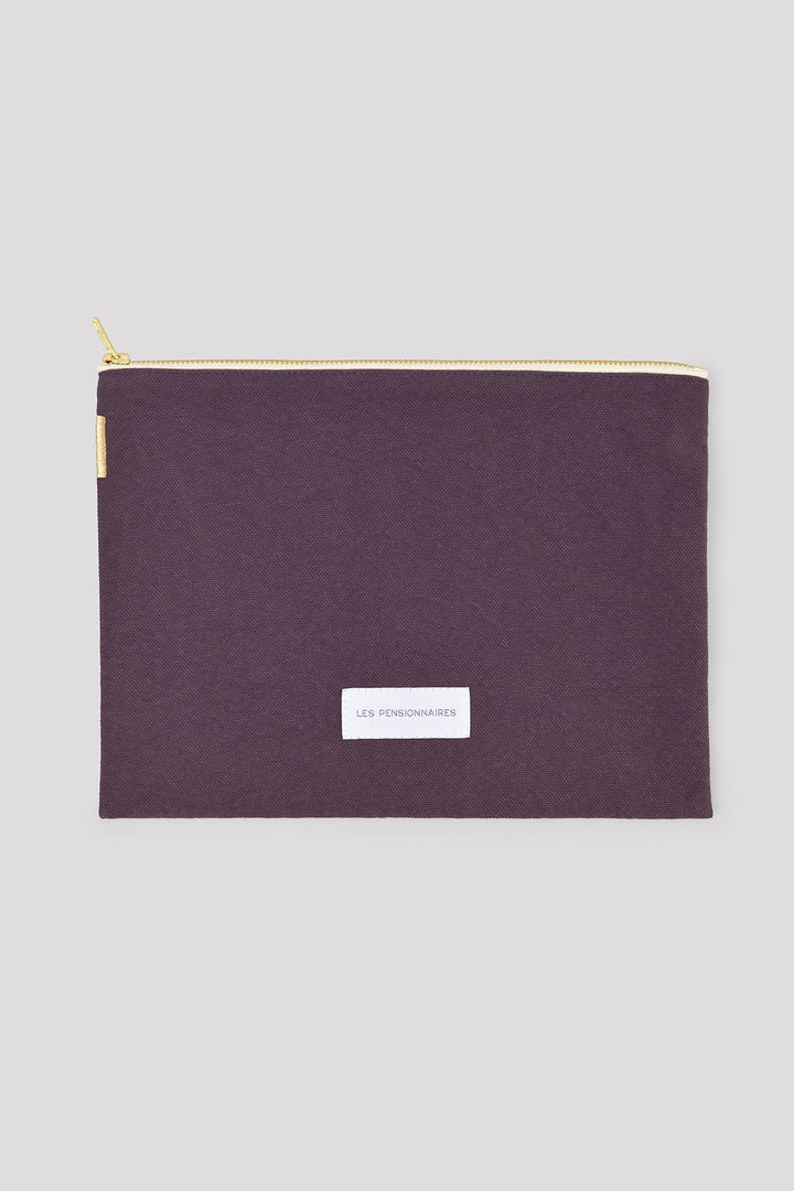Eggplant Purple Large Pouch