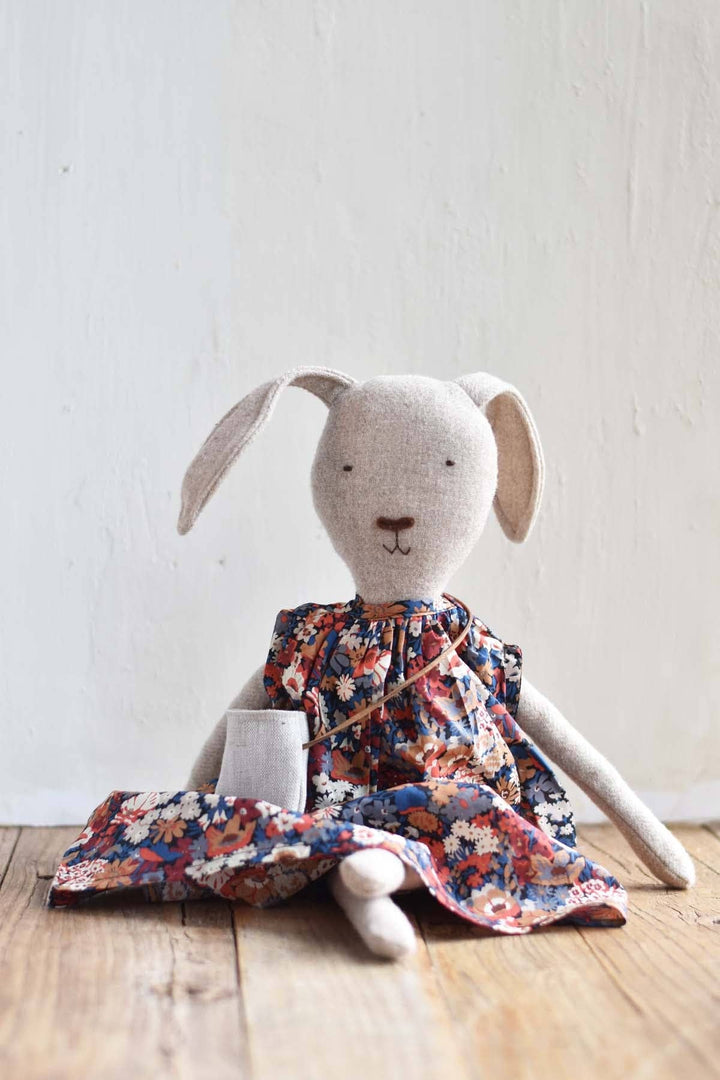 Ruthie the Rabbit — Heirloom Doll in Canyon Liberty Dress