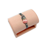 Rhodochrosite Scarab Bracelet