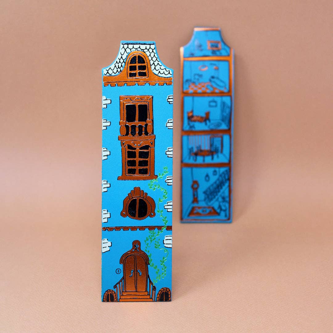 Dolls House Bookmark Turquoise