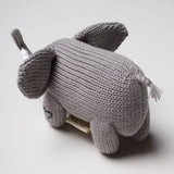 Knitted Elephant Rattle Toy