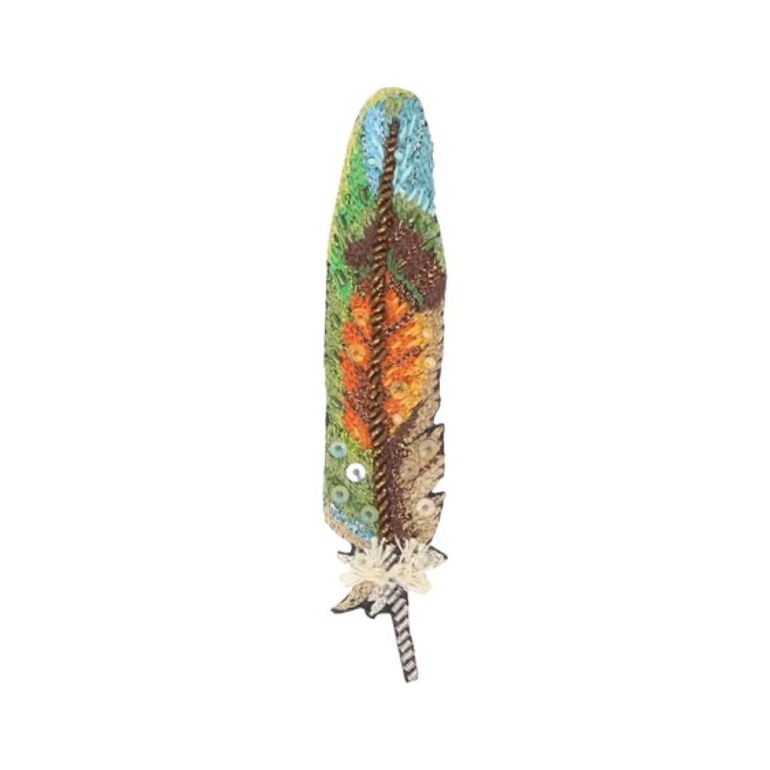 Brooch Lovebird Feather