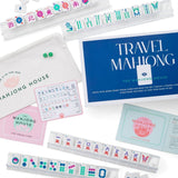Travel Mahjong Set White