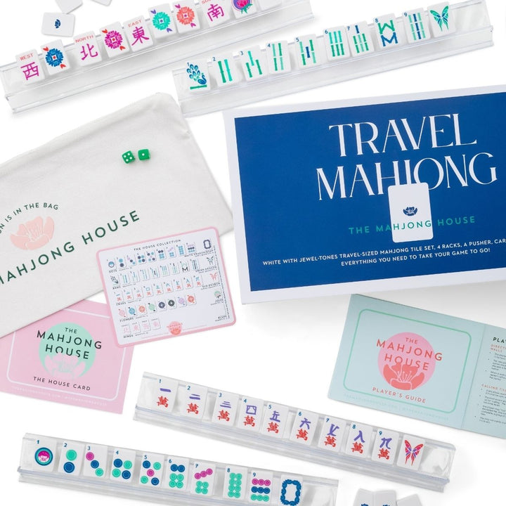 Mahjong Travel Set White