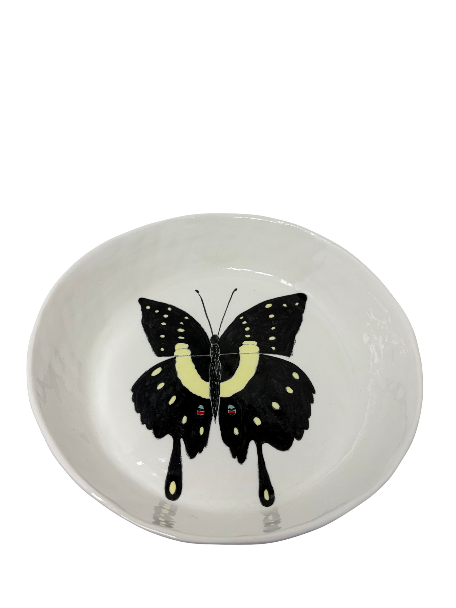 Large Round Platter Butterfly 3