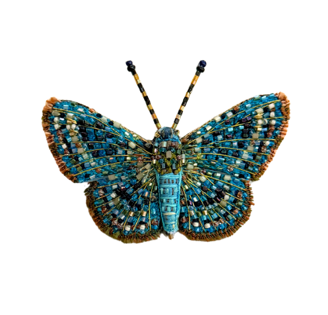 Brooch Metalmark Butterfly