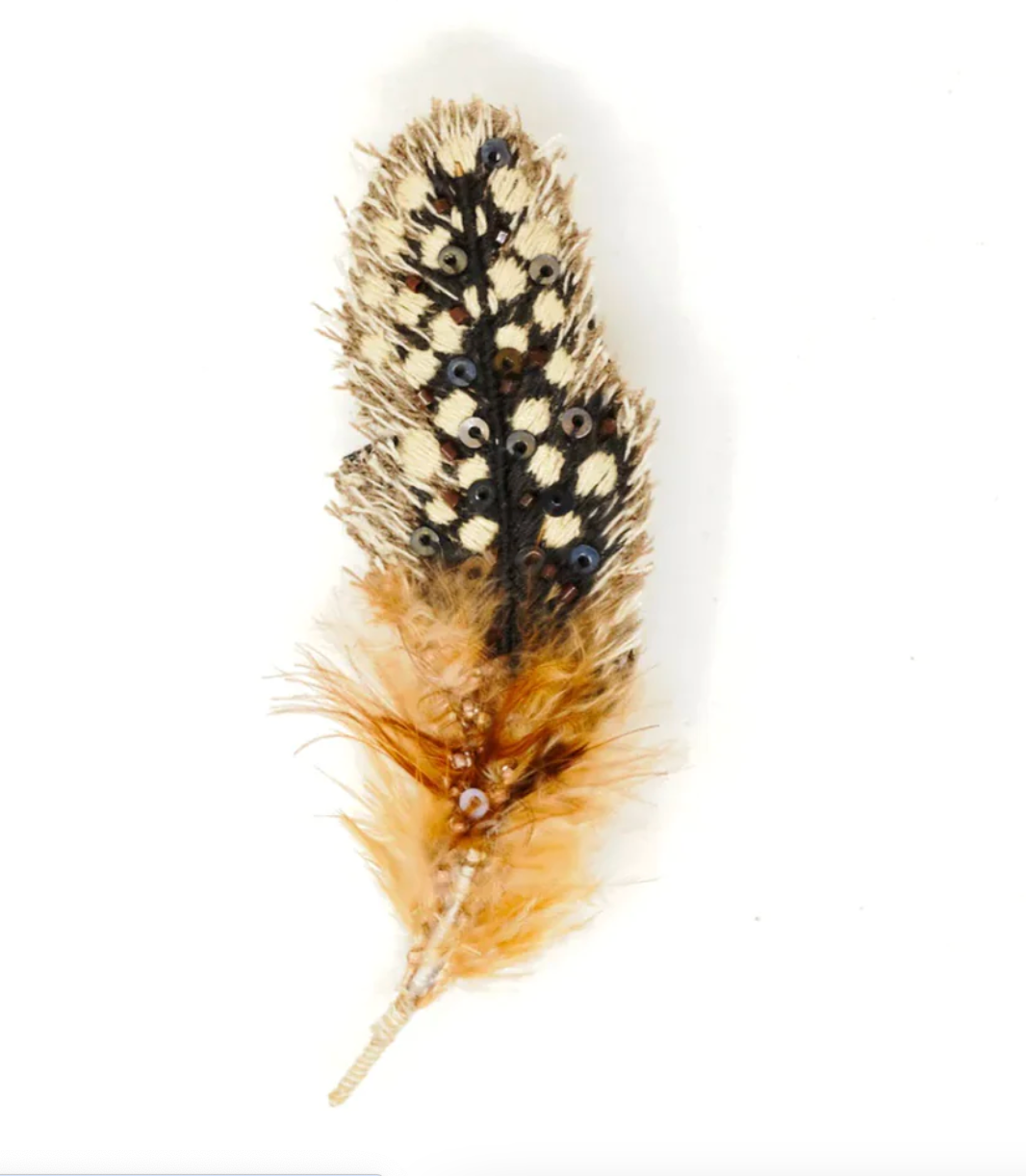 Brooch Guinea Feather