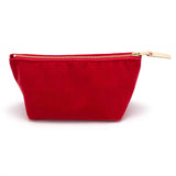 Velvet Pouch Cherry Red