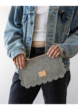 Wool Granite Clutch