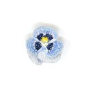 Brooch Blue Pansy