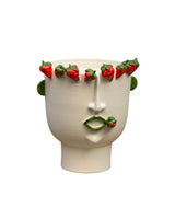 Face Vase Medium Strawberries