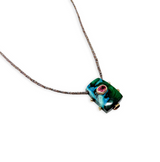 Chrysocolla Totem Pink Tourmaline Necklace