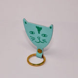 Key Chain Cat Turquoise