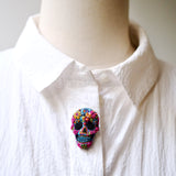 Brooch Calaveras Skull