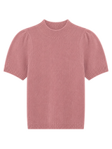 Brigette Mock Neck Sweater in Tea Rose