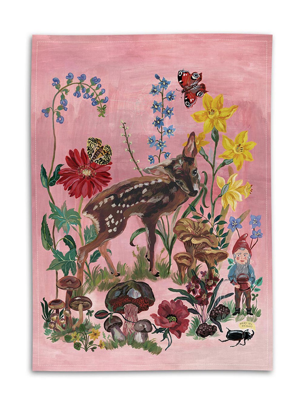 Tea Towel Bambi