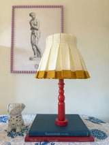LAMPSHADE MUSTARD STRIPE 14"