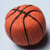 Knitted Basketball Rattle Toy