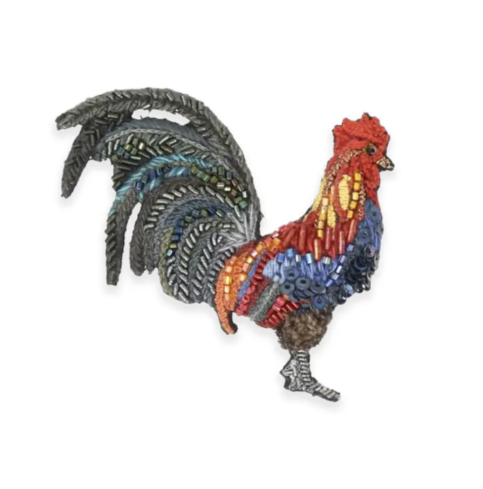 Brooch Farm Rooster