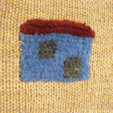 Village Scene Kilim Rug