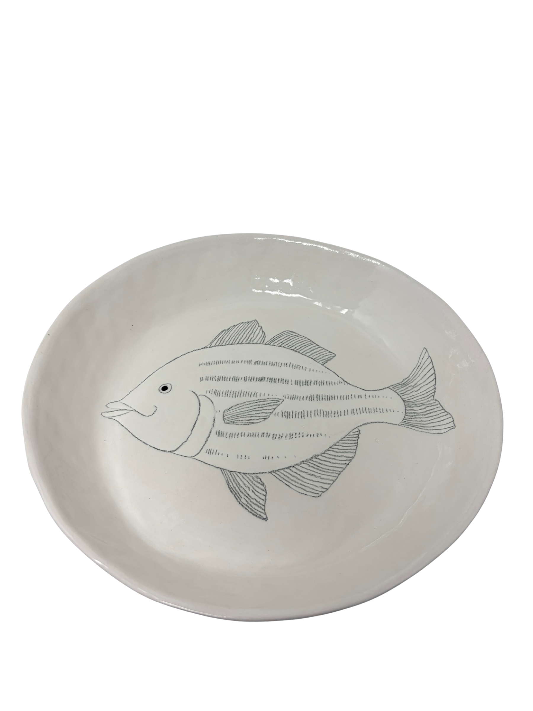 Large Round Platter Fish 3