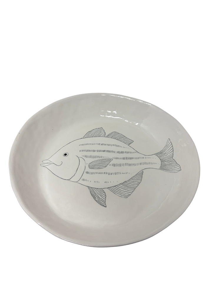 Large Round Platter Fish 3