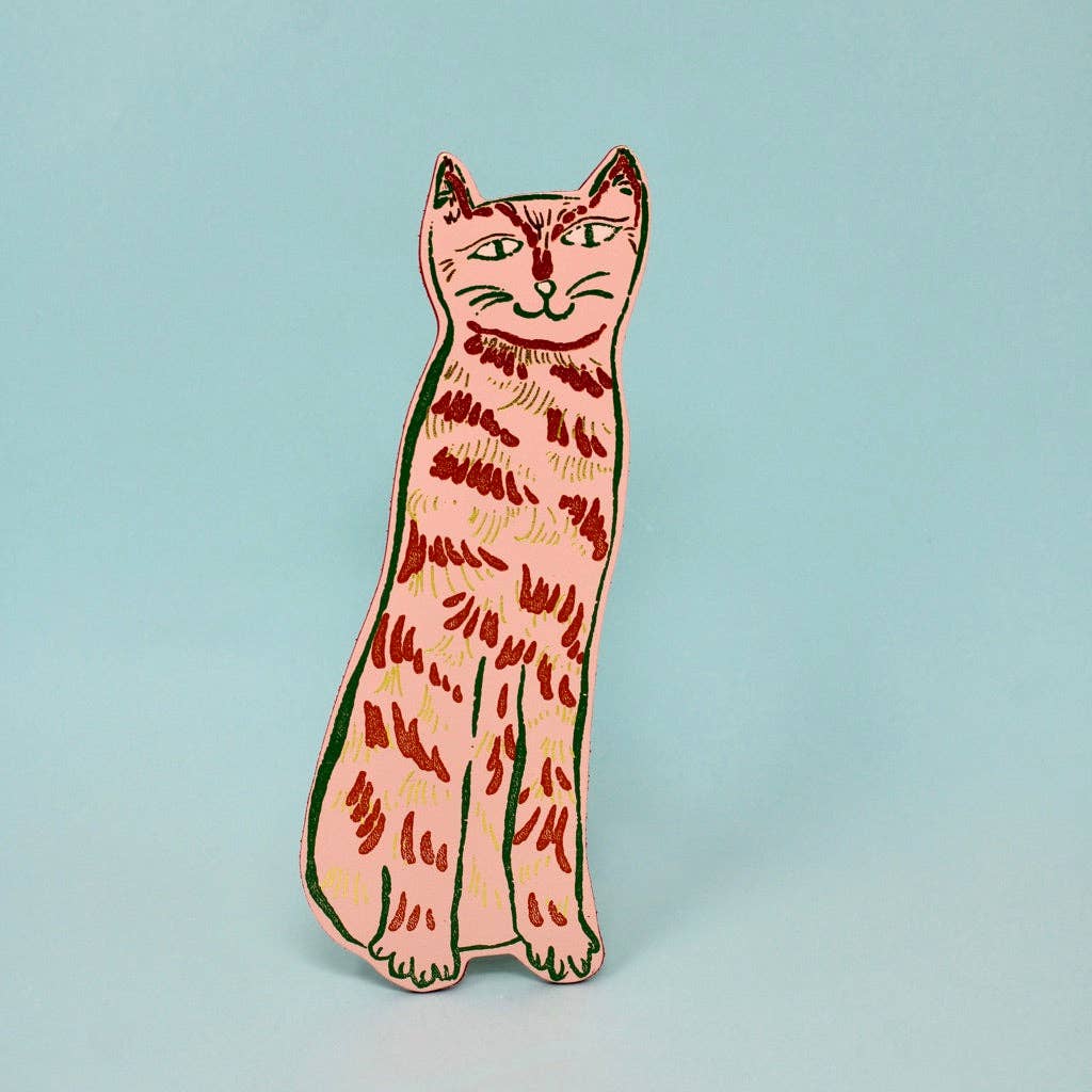 Cat Tails Bookmark Pale Pink