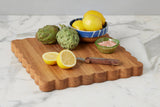 Scalloped Cutting Board Large Square
