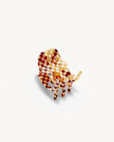 Mini Hair Clip in Tortoise Checker