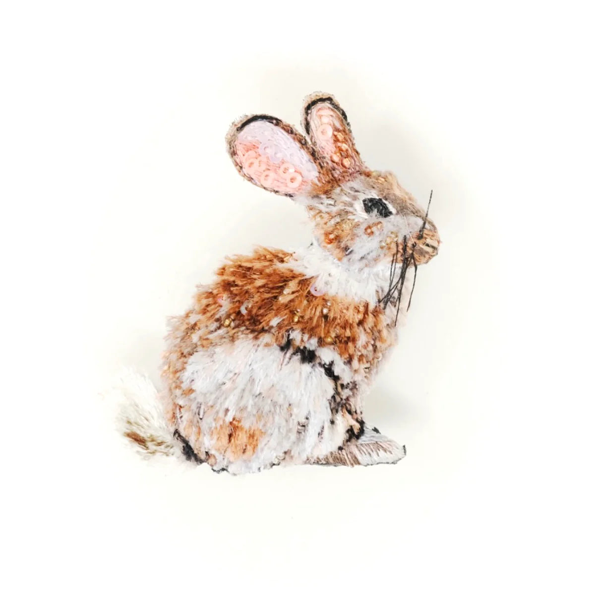 Brooch Happy Rabbit