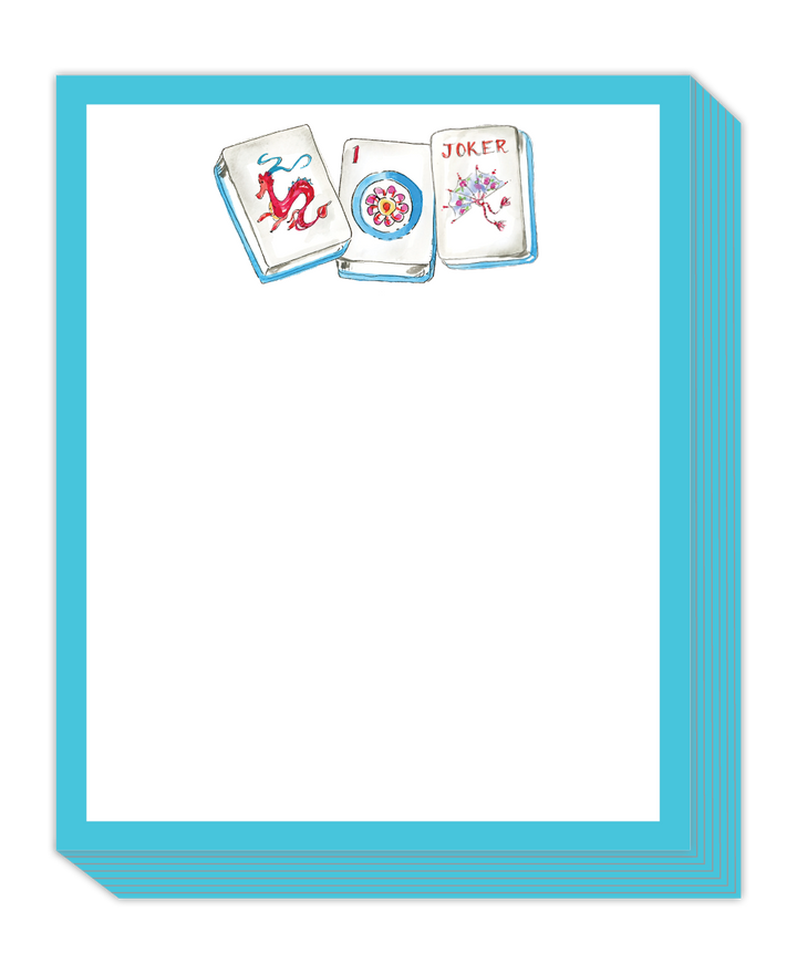 Stack Pad Mahjong Tiles Blue