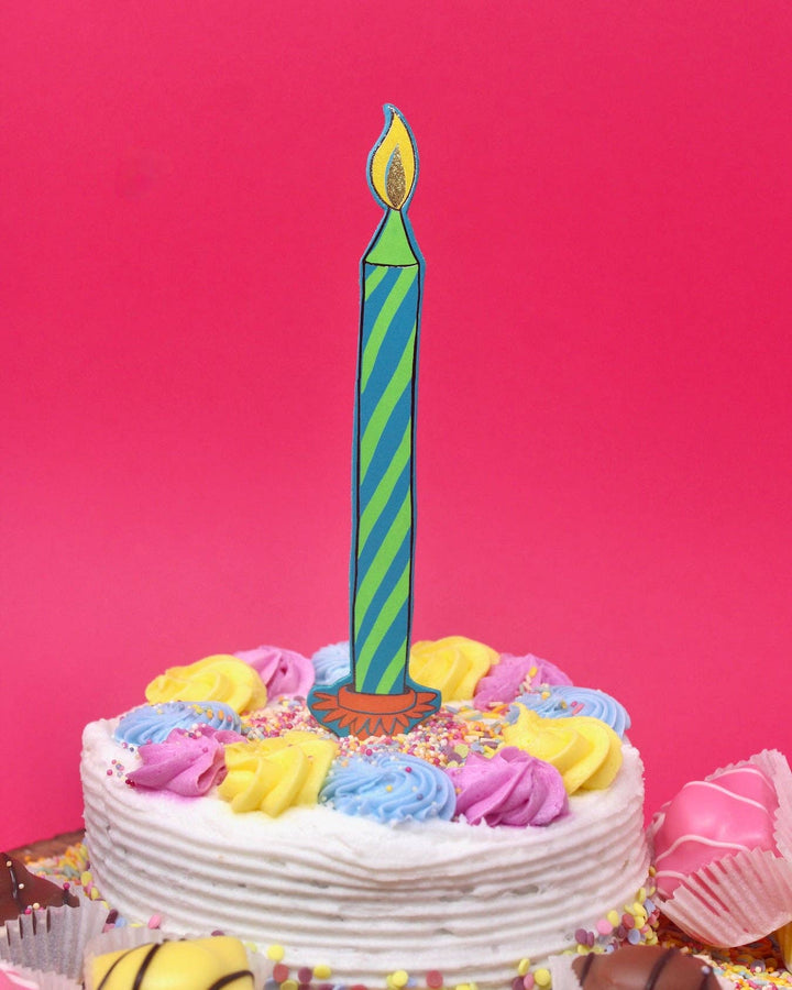Birthday Bookmark Turquoise