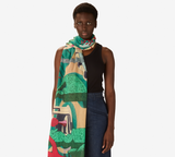 Scarf Jardin Fuschia