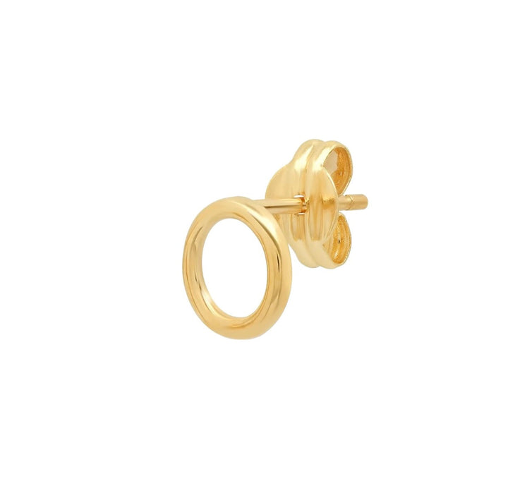 Fine Open Circle Stud