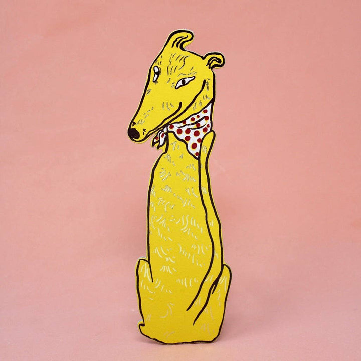 Dog Tails Bookmark Yellow