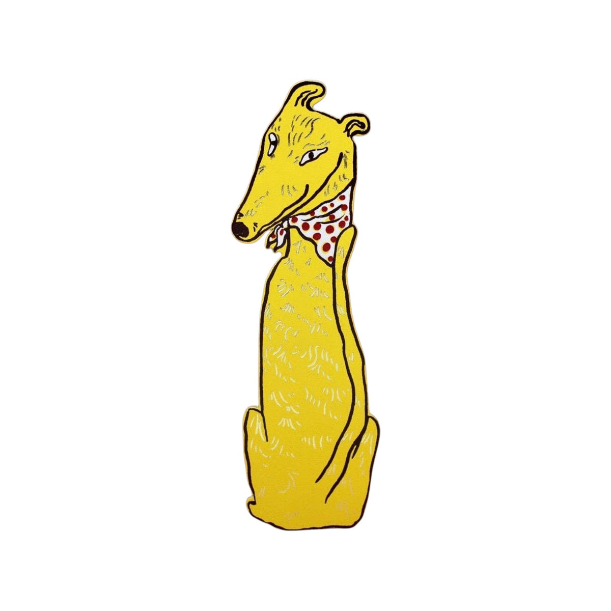 Dog Tails Bookmark Yellow