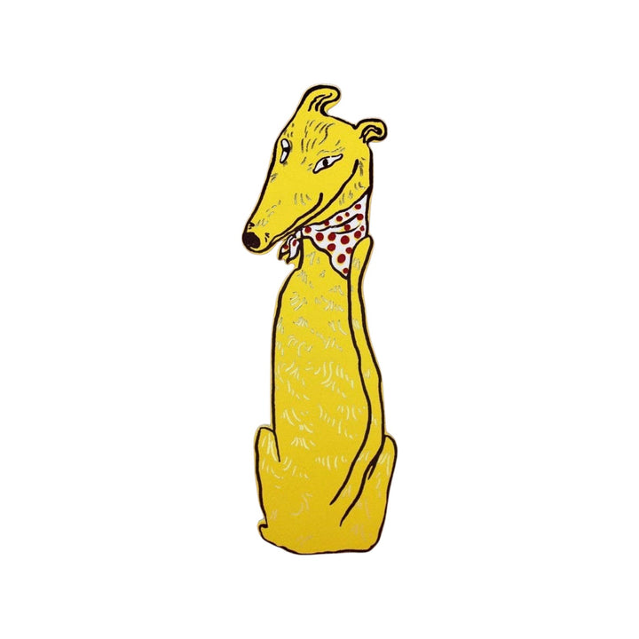 Dog Tails Bookmark Yellow