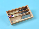 Laguiole Cheese Utensil Set Pale Horn