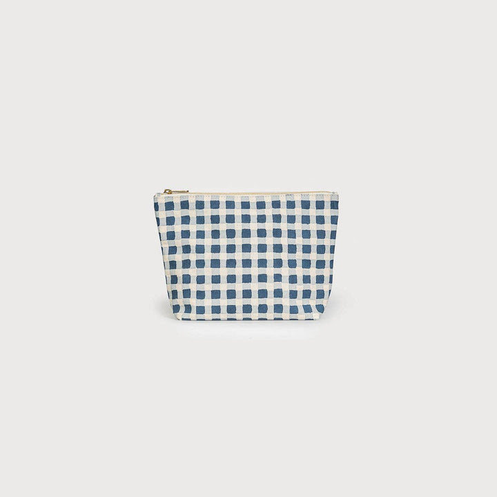 Pouch Indigo Gingham