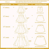 LAMPSHADE PACIFIC BLUE 14"