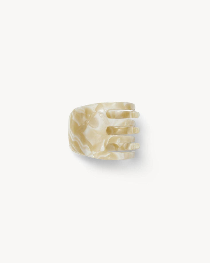 Mini Hair Clip Ivory