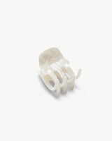 Mini Hair Clip White Shell