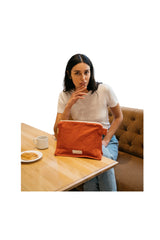 Toiletry Bag in Flamboyant Orange