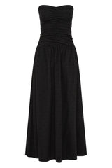 Dress Valencia Black Broderie