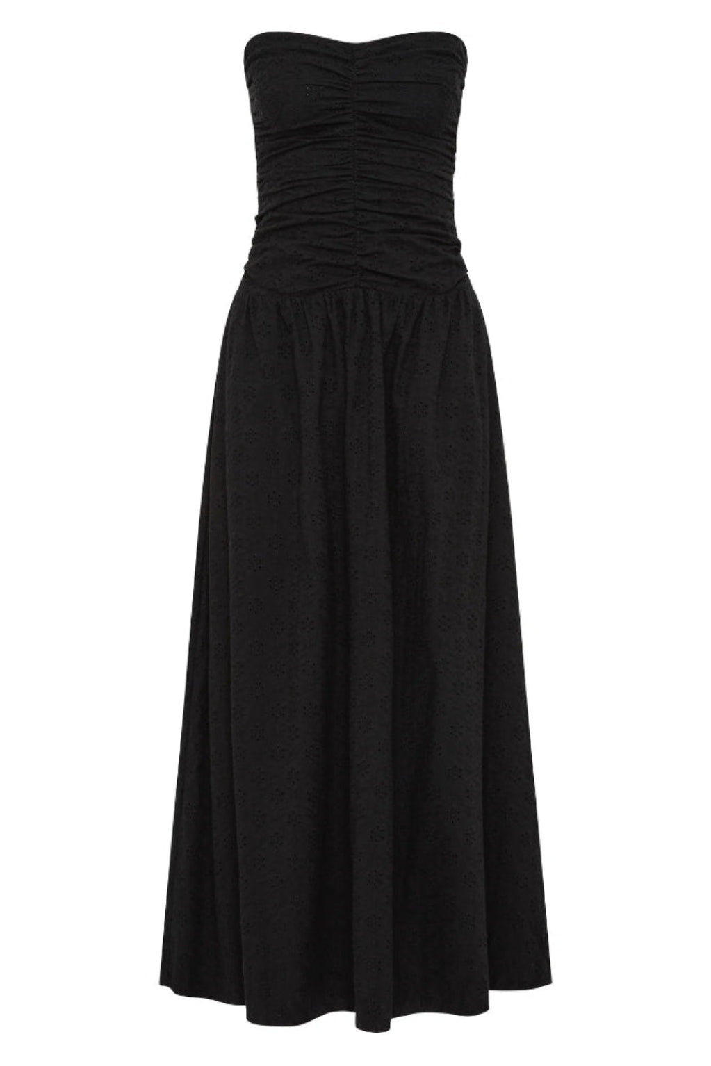 Dress Valencia Black Broderie