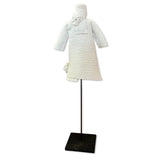 Statuette Textured Dress Flower Necktie