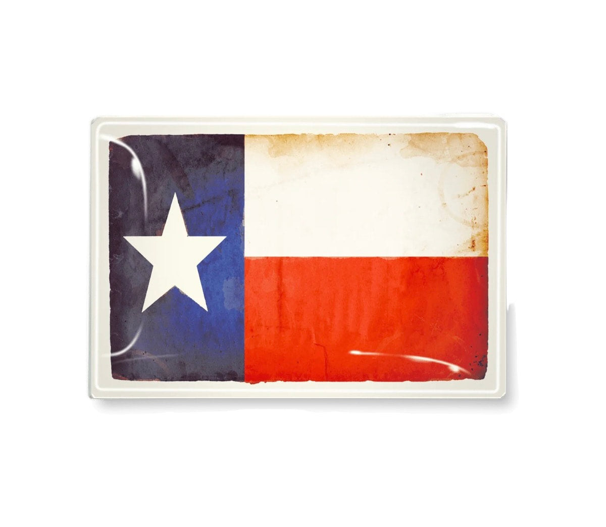 Decoupage Tray Texas Flag