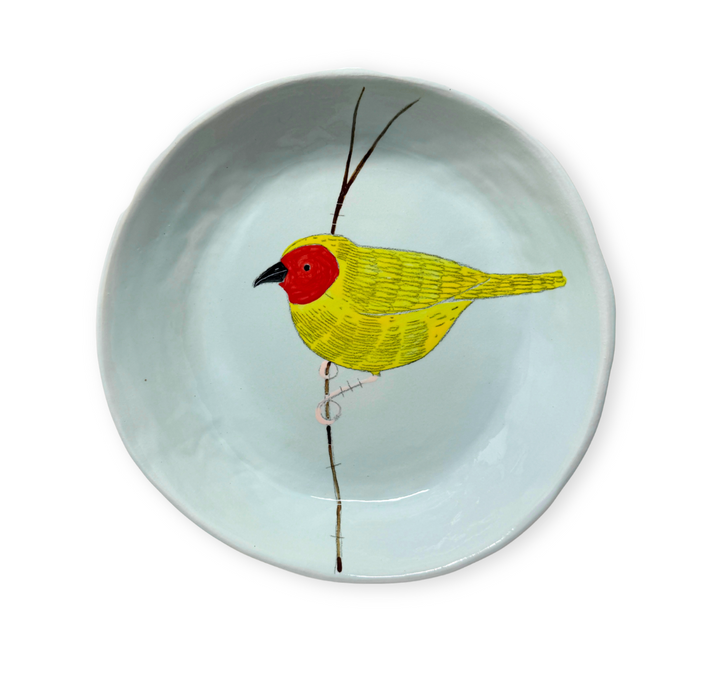 Platter Medium Bird Blue