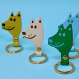 Key Chain Dog Green